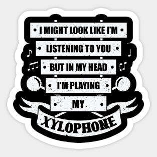 Funny Xylophone Player Gift Sticker